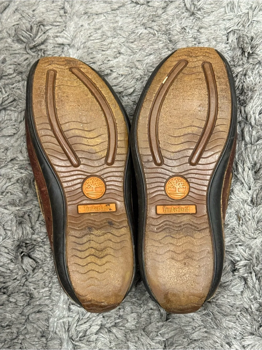 Timberland Mens Annapolis Boat Shoes Brown Leather 74013 Lace Up Moc Toe size 9M